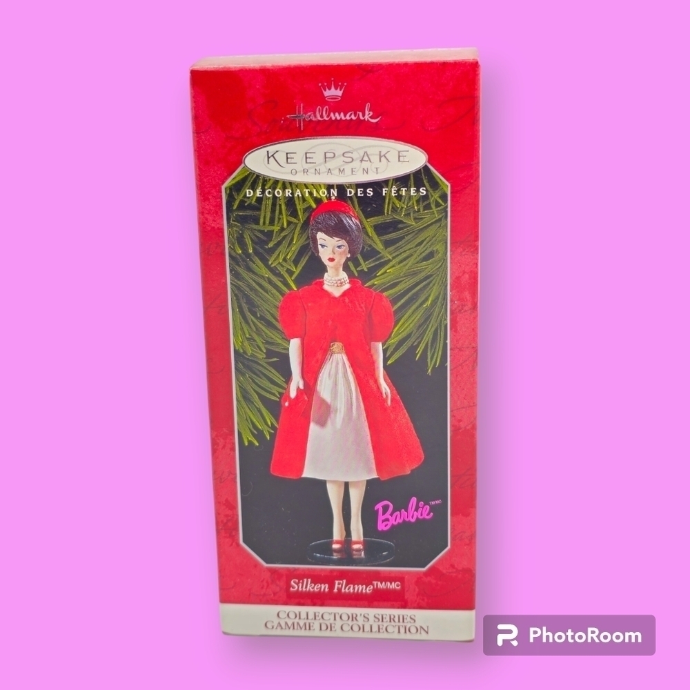 Vintage 1998 Hallmark Keepsake Barbie Silken Flame Ornament